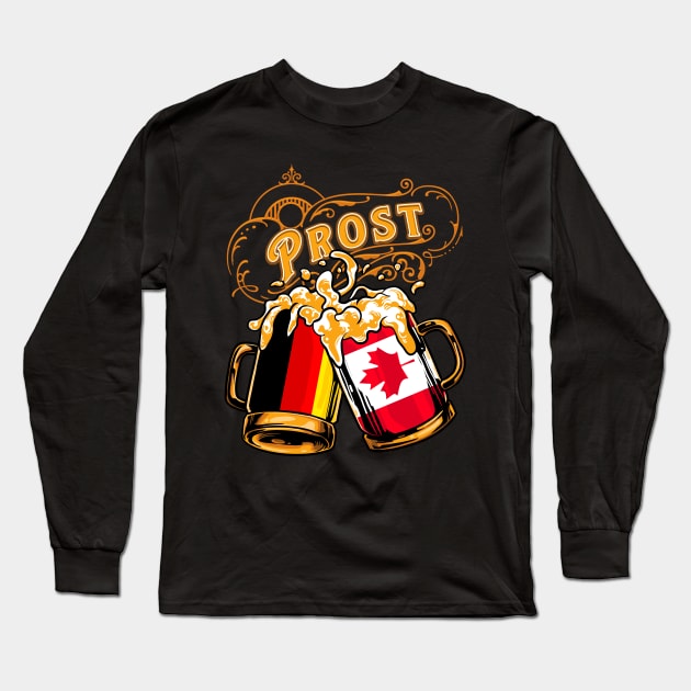 Oktoberfest Wiesn Prost Deutschland - Canada Long Sleeve T-Shirt by TonTomDesignz